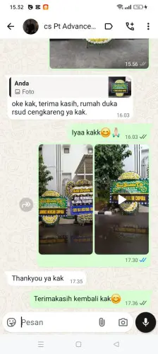 Testimonial Papan Bunga Pernikahan jimbaran