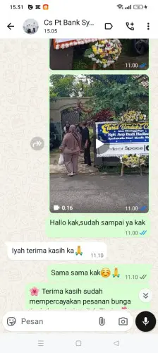 Testimonial Papan Bunga jimbaran